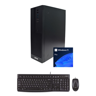 LOGIX 14th Gen Intel Core i3 Quad Core Small Form Factor SFF Business / Education PC with 8GB RAM, 500GB SSD, Windows 11 Pro, Keyboard, Mouse &amp; 3 Year Warranty