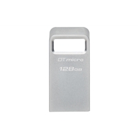 Kingston DTMC3G2/64GB 128GB DataTraveler Micro USB Flash Drive, USB 3.2, Metal Casing, Up to 200MB/s