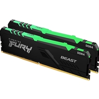 Kingston FURY Beast 32GB (2 x 16GB) , DDR4, 3200 MHz ,CL16, 288-pin, DIMM, RGB