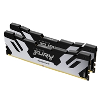 Kingston FURY Renegade KF564C32RSK2-32 32GB (2x 16GB) DIMM System Memory, 6400MHz, DDR5, CL32, Silver, Intel XMP