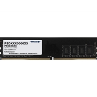 Patriot Signature PSD48G320081 8GB DIMM System Memory, DDR4, 3200Mhz, 1 x 8GB, 288 Pin, 1.2V, CL22-22-22-52