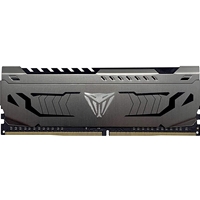 Patriot Viper Steel PVS416G320C6, DDR4, 16GB, (1 x 16GB) 3200MHz, w/Gunmetal Grey heatshield, 1.35v