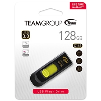 Team C145 128GB USB 3.0 Yellow USB Flash Drive