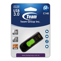 Team C145 64GB USB 3.0 Green USB Flash Drive