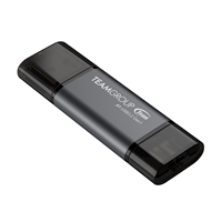 Team TX13128GC01 2 in 1 Dual OTG 128GB Flash Drive, X1 USB 3.2 Gen1, Type C &amp; A, Plug and Play