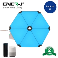 ENER-J Smart WiFi Triangle Lights, Pack of 6