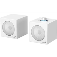 Genius SP-HF300U, 4W, USB Audio Speakers/ USB-A &amp; USB-C - White