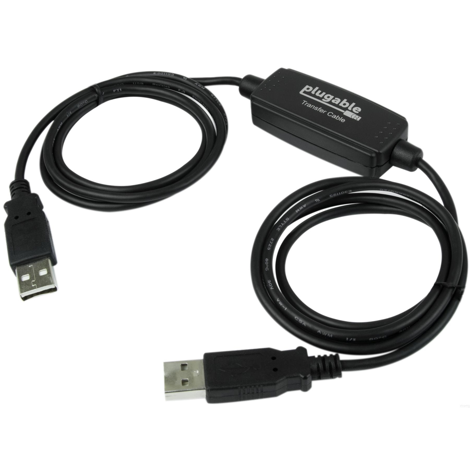 (image for) Plugable USB-EASY-TRAN Windows XP/Vista/7/8/8.1/10/11 PC to PC Transfer Cable