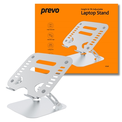 Prevo Aluminium Alloy Laptop Stand Fit Devices From 11 To 17 "es Non-Slip Silico - Picture 1 of 1