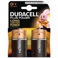 Duracell Plus Power Alkaline Pack Of 2 D Batteries Mn1300b2pp - Tgt01