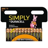 Duracell Simply Alkaline Pack Of 12 Aaa Batteries Mn2400b12simply - Tgt01