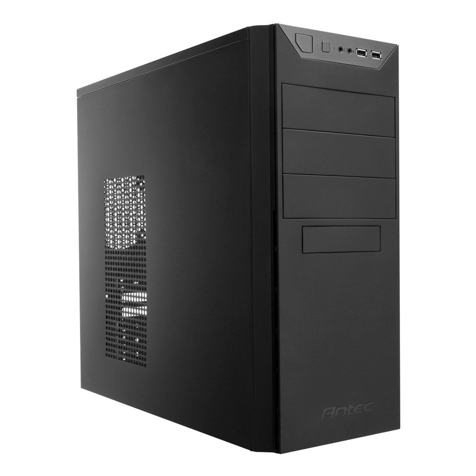 (image for) ANTEC VSK-4000B-U3/U2 Case, Home & Business, Black, Mid Tower, 1 x USB 3.0 / 1 x USB 2.0, ATX, Micro ATX, Mini-ITX