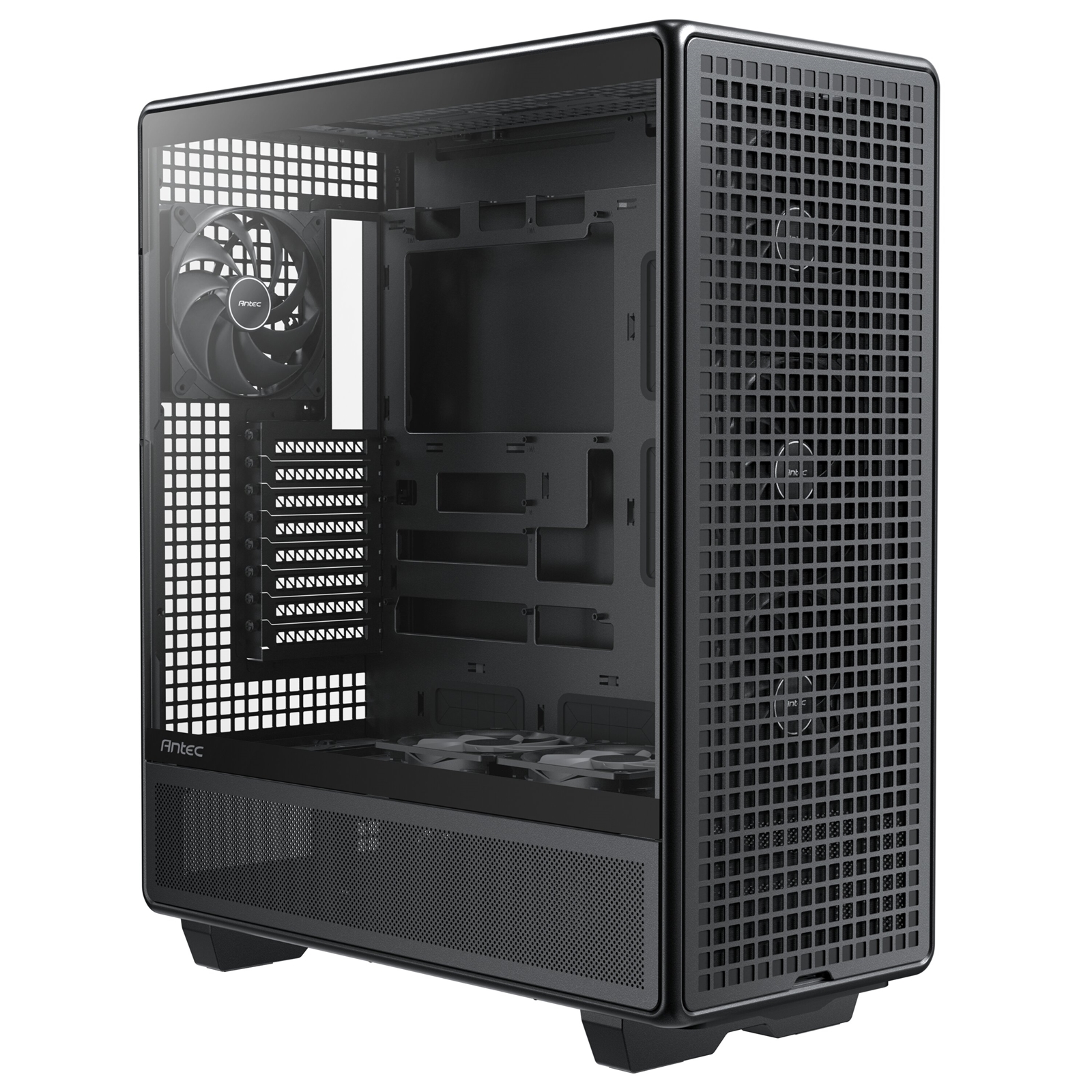 Antec 900 Full Tower Gaming Case, 1 x USB Type-C / 2 x USB 3.0, Tempered Glass Side Window Panel, 6 x Pre-Installed High- Performance PWM Fans, ATX, E-ATX, SS-CEB,SSI-EEB , Threadripper, (Supports Back-Connect Motherboards)