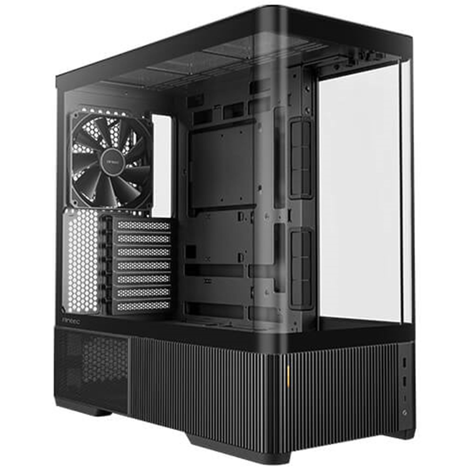ANTEC Constellation C6 Air Mid-Tower Gaming PC Case - 2 x 120mm PWN Reverse fans, 1 x 140 PWN fan at rear, Curved Glass Desgin with 3-sided Tempered Glas, ATX/Micro-ATX/ITX