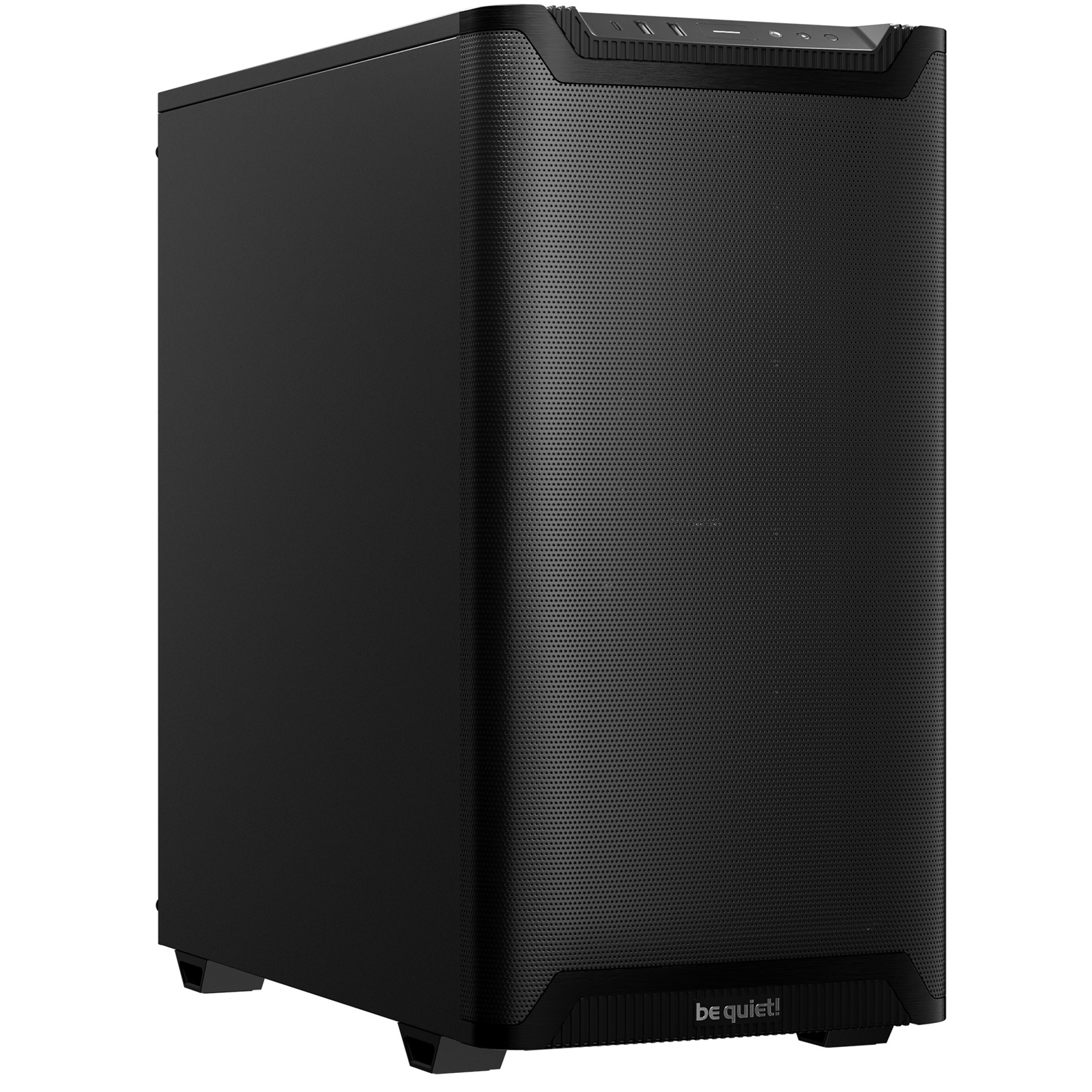 (image for) be quiet! Pure Base 501 Case, Airflow Black, Mid Tower, 2 x USB Type-A, 1 x USB Type-C, 2 x Pure Wings 2 140mm Black PWM Fans Included, Sleek front panel and airflow top cover for a unified, classic design.