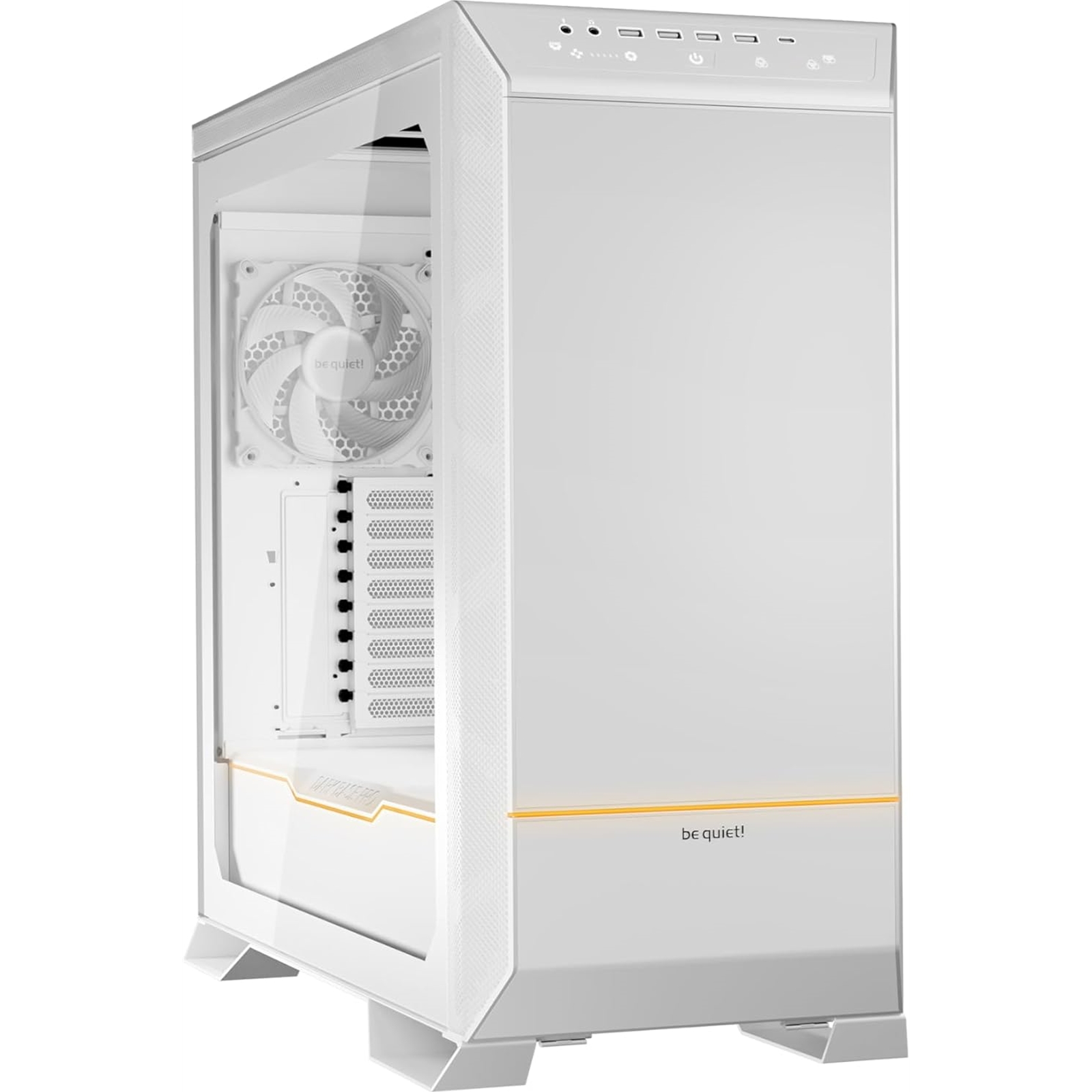 (image for) be quiet! Dark Base Pro 901 Full Tower Gaming PC Case, White, 4x USB 3.2 Type A, Interchangeable Top Cover and Front Panel, Touch Sensitive Controller, 3x Silent WIngs 4 PWM Fans, ARGB Lighting
