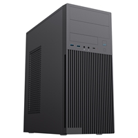 Cit Academy Mid-tower Office Pc Case With Usb Type C And 80mm Rear Black Fan And 500w Power Supply Included Cscitacademy - Tgt01