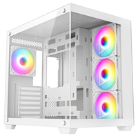 Cronus Pallas Case, Gaming, White, Mid Tower, 1 X Usb 3.0 / 2 X Usb 2.0, Tempered Glass Front & Side Window Panels, Addressable Rgb Led Fans, Atx, Micro Atx, Mini-itx Pallaswhite - Tgt01