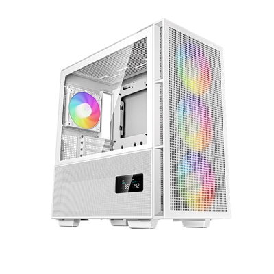 Deepcool Ch560 Digital Wh Micro Atx Case With Tempered Glass Side Panel 1 X Usb