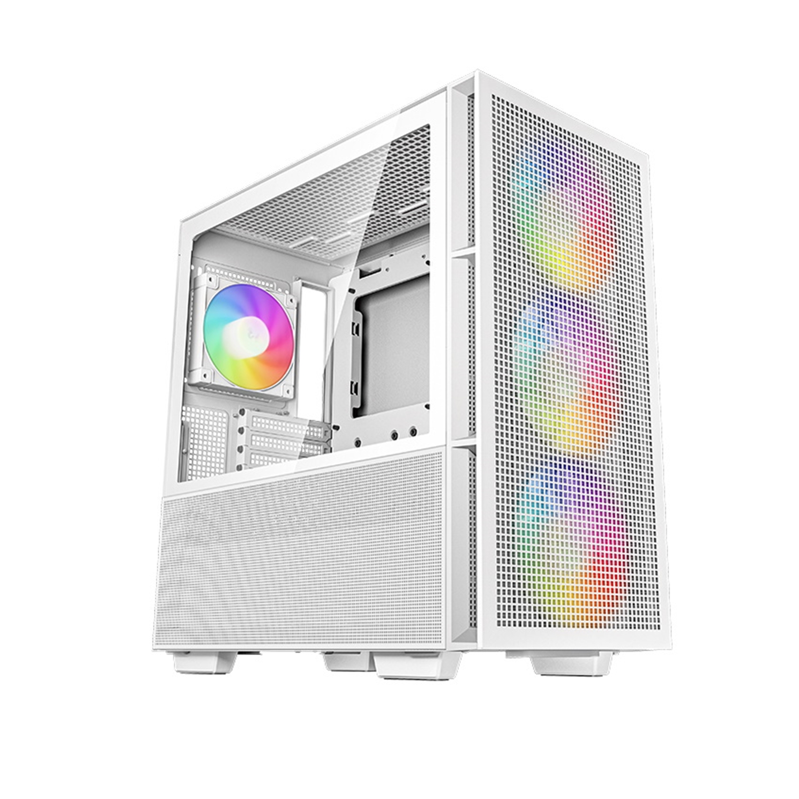 (image for) DeepCool CH560, White, Mid Tower Gaming Case, Tempered Glass, 4x ARGB Fans, E-ATX/ATX/MicroATX