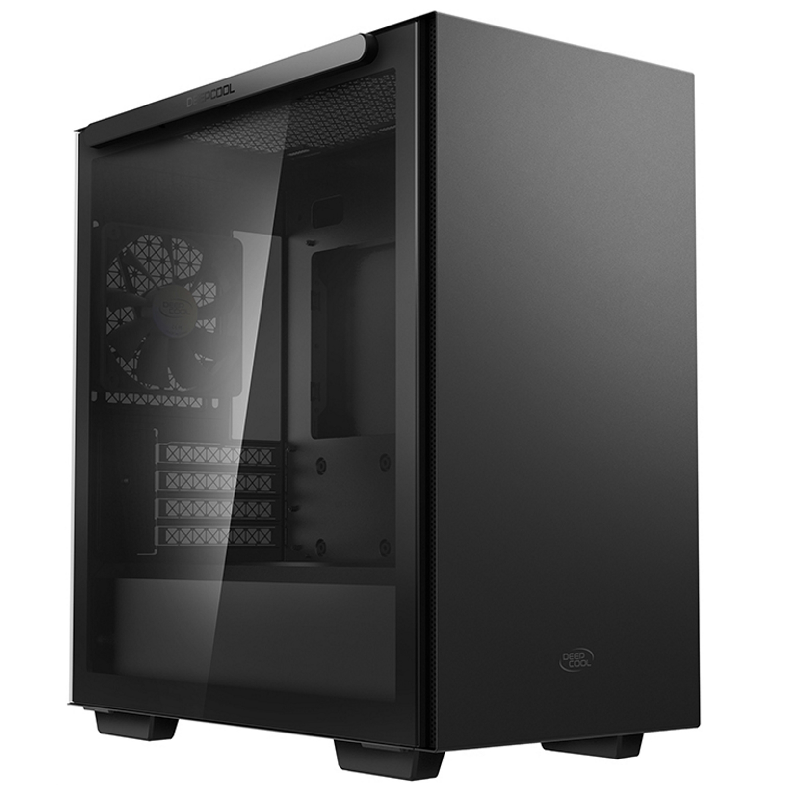 (image for) DeepCool MACUBE 110 Case, Home & Business, Black, Micro Tower, 2 x USB 3.0, Tempered Glass Side Window Panel, Micro ATX, Mini-ITX