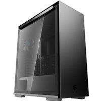 DeepCool GAMERSTORM MACUBE 310 Case, Clean Aesthetics, Black, Mid Tower, 2 x USB 3.0, Tempered Glass Side Window Panel, Magnetic Side Panels, ATX, Micro ATX, Mini-ITX