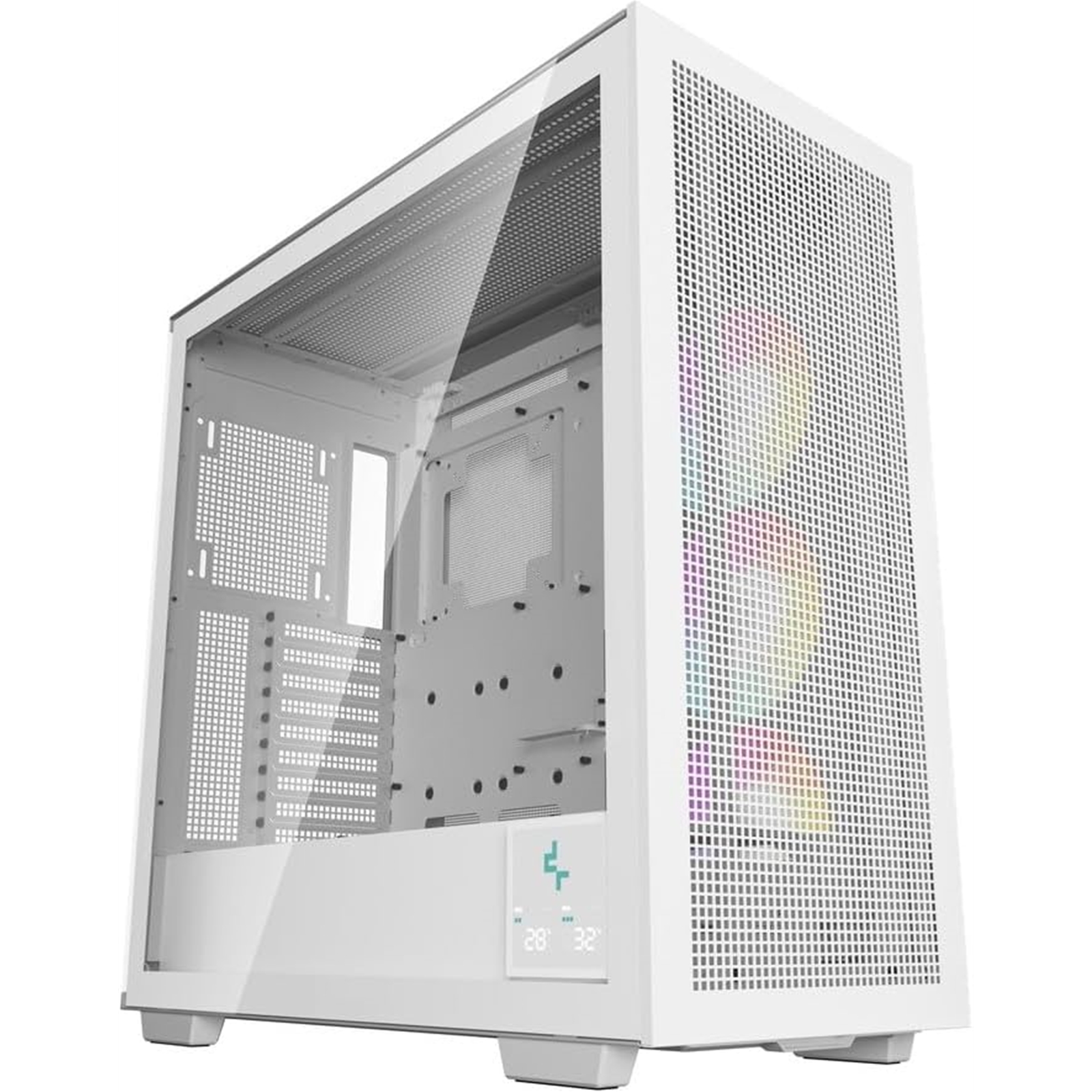 (image for) DeepCool Morpheus Case, Gaming, White, Full Tower, 4 x USB 3.0 / 1 x USB Type-C, Tempered Glass Side Window Panel, 1x 420mm ARGB side fan, Mini-ITX / M-ATX / ATX / E-ATX