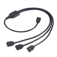 Akasa 0.5m Addressable Rgb Led Splitter & Extension Cable Ak-cbld07-50bk - Tgt01