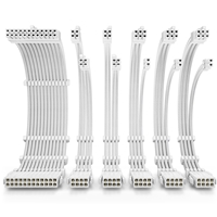 Antec White Psu Extension Cable Kit – 6 Pack (24-pin / 3x Pci-e 6+2 / 2x Cpu 4+4) 0-761345-77697-4 - Tgt01
