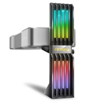 Antec Argb Graphics Card Holder, Height Adjustable Arm, Multiple Orientations, Tool Free, All Aluminium, Black 0-761345-77705-6 - Tgt01