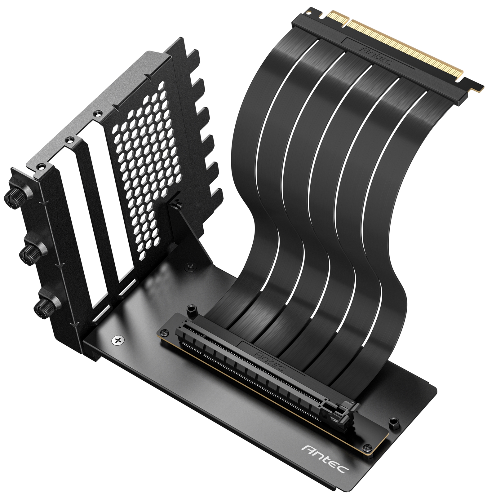 Antec RTX50 PCIe 5.0 Riser Cable with 90° Bracket Mount, Black,  Designed To Allow Vertical Mounting Of A Graphics Card
