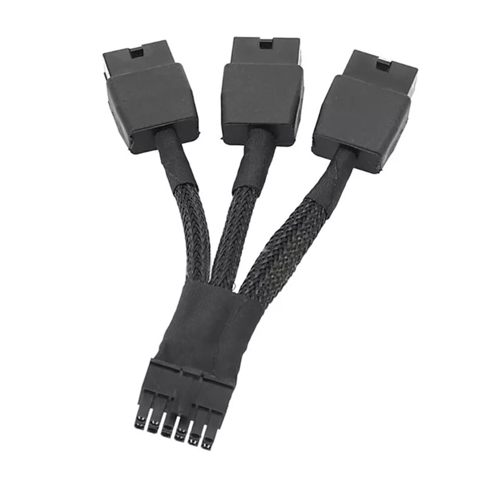 Replacement 12VHPWR 12+4Pin PCIE 5.0 to 3x8Pin (6+2P) Power Cable 10cm Braided