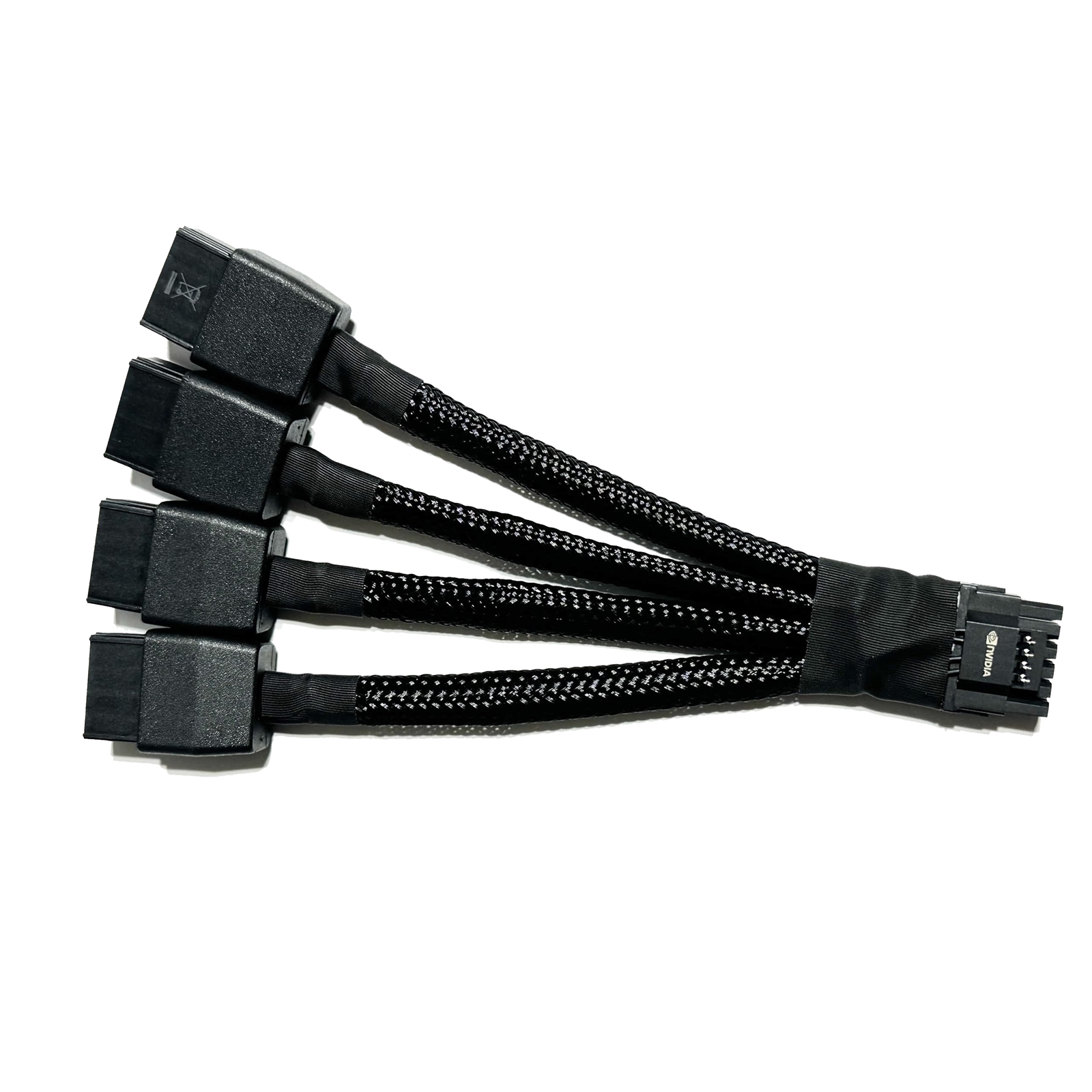 Replacement 12VHPWR 12+4Pin PCIE 5.0 to 4x8Pin (6+2P) Power Cable 10cm Braided