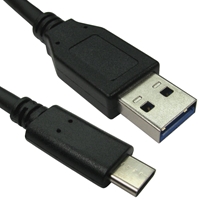 Usb 3.1 Type C (m) To Type C (m) Cable 0.5m Black Oem Data Cable Usb3c-921h - Tgt01