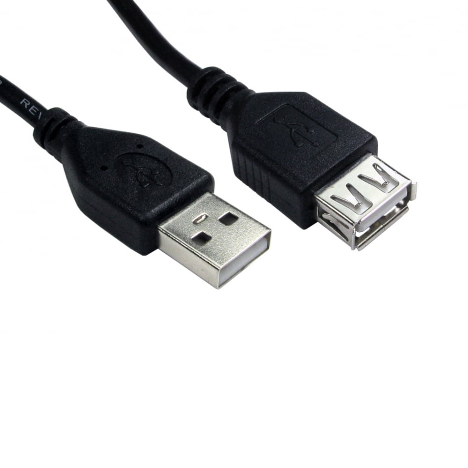 (image for) TARGET 99CDL2-023 Data Cable, USB 2.0 Type-A (M) to USB 2.0 Type-A (F), 3m Black, USB Extension Cable, OEM Polybag Packaging