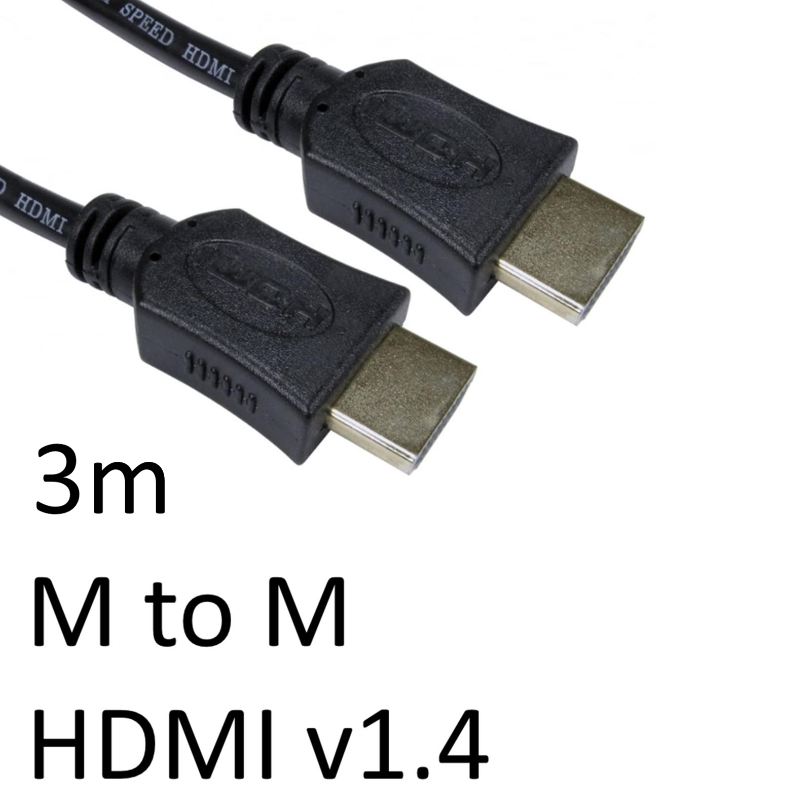 (image for) HDMI 1.4 (M) to HDMI 1.4 (M) 3m Black OEM Display Cable