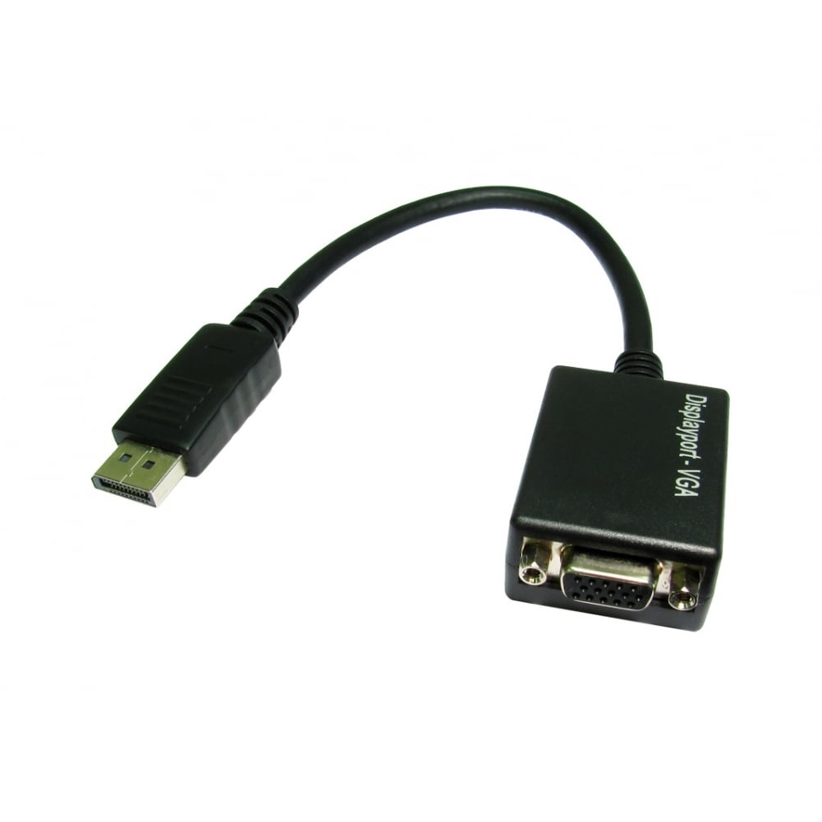 (image for) TARGET HDHDPORT-VGACAB Converter Adapter, DisplayPort 1.2 (M) to VGA (F), 0.15m Cabled Adapter, Black, 2048x1152 Max Resolution Support, Supports up 1080p at 50/60hz