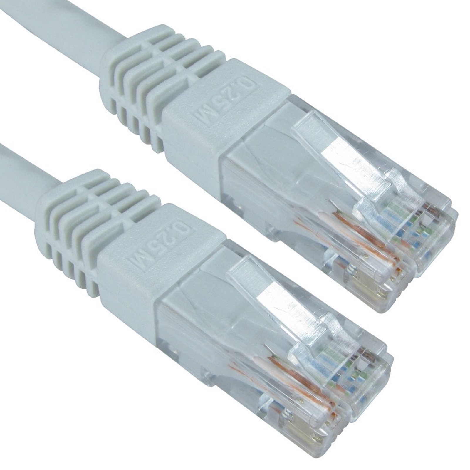 (image for) RJ45 (M) to RJ45 (M) CAT6 0.25m White OEM Moulded Boot Copper UTP Network Cable