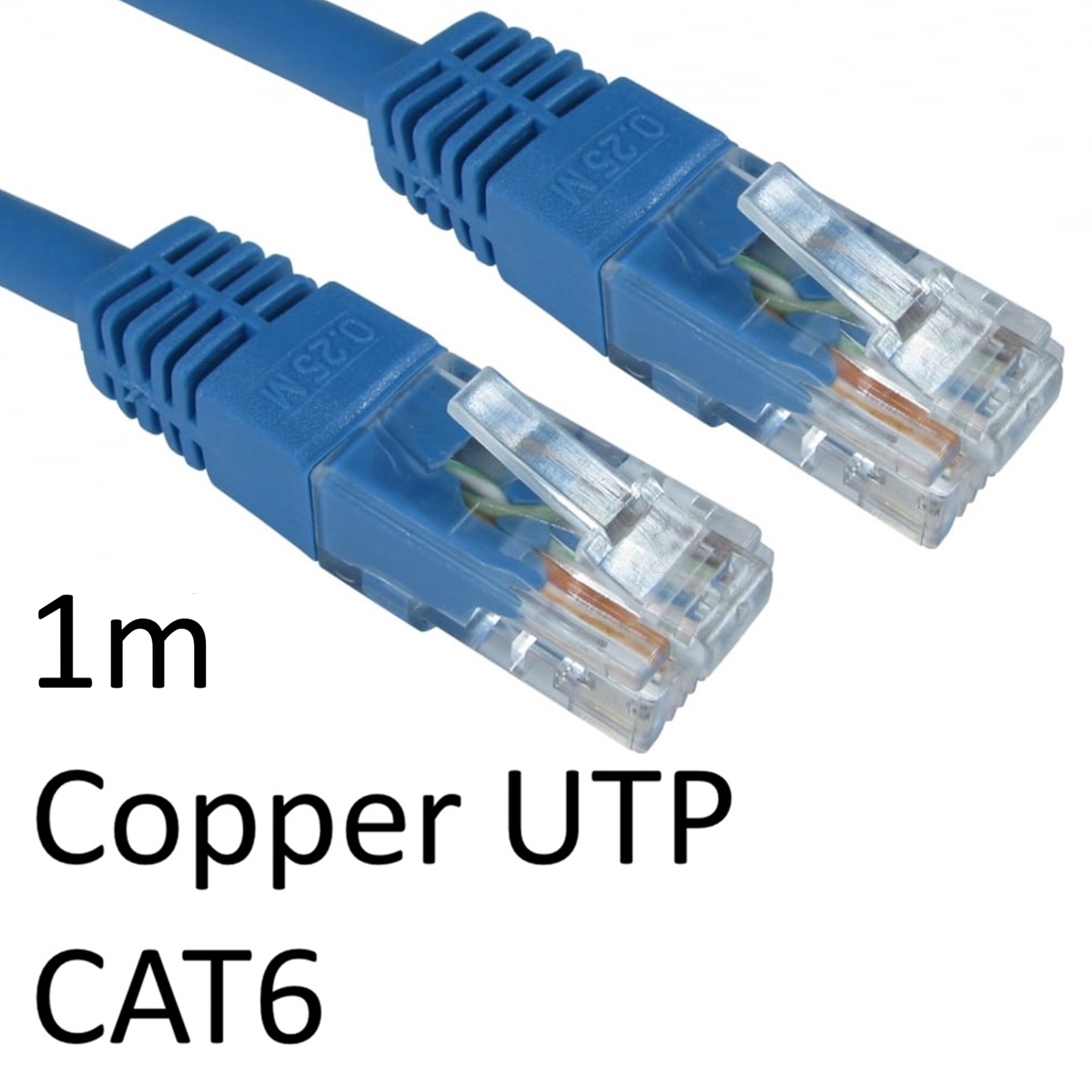 (image for) RJ45 (M) to RJ45 (M) CAT6 1m Blue OEM Moulded Boot Copper UTP Network Cable