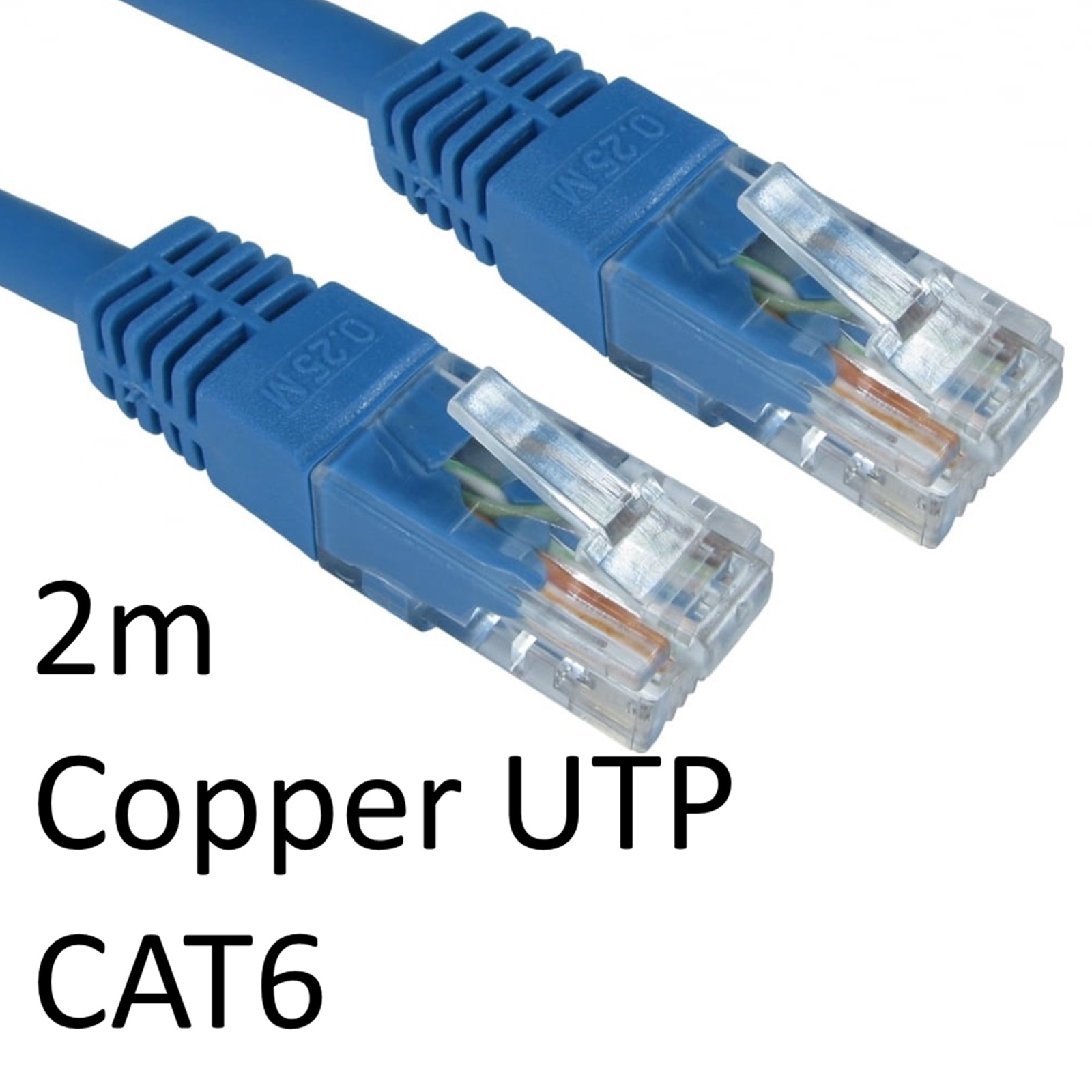 (image for) RJ45 (M) to RJ45 (M) CAT6 2m Blue OEM Moulded Boot Copper UTP Network Cable