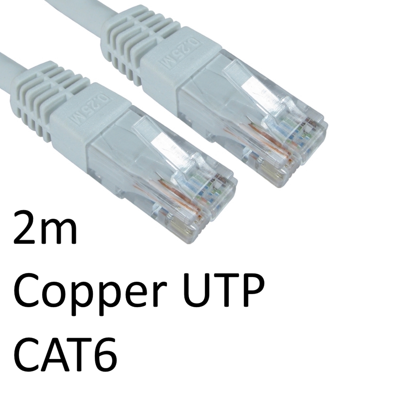 (image for) RJ45 (M) to RJ45 (M) CAT6 2m White OEM Moulded Boot Copper UTP Network Cable