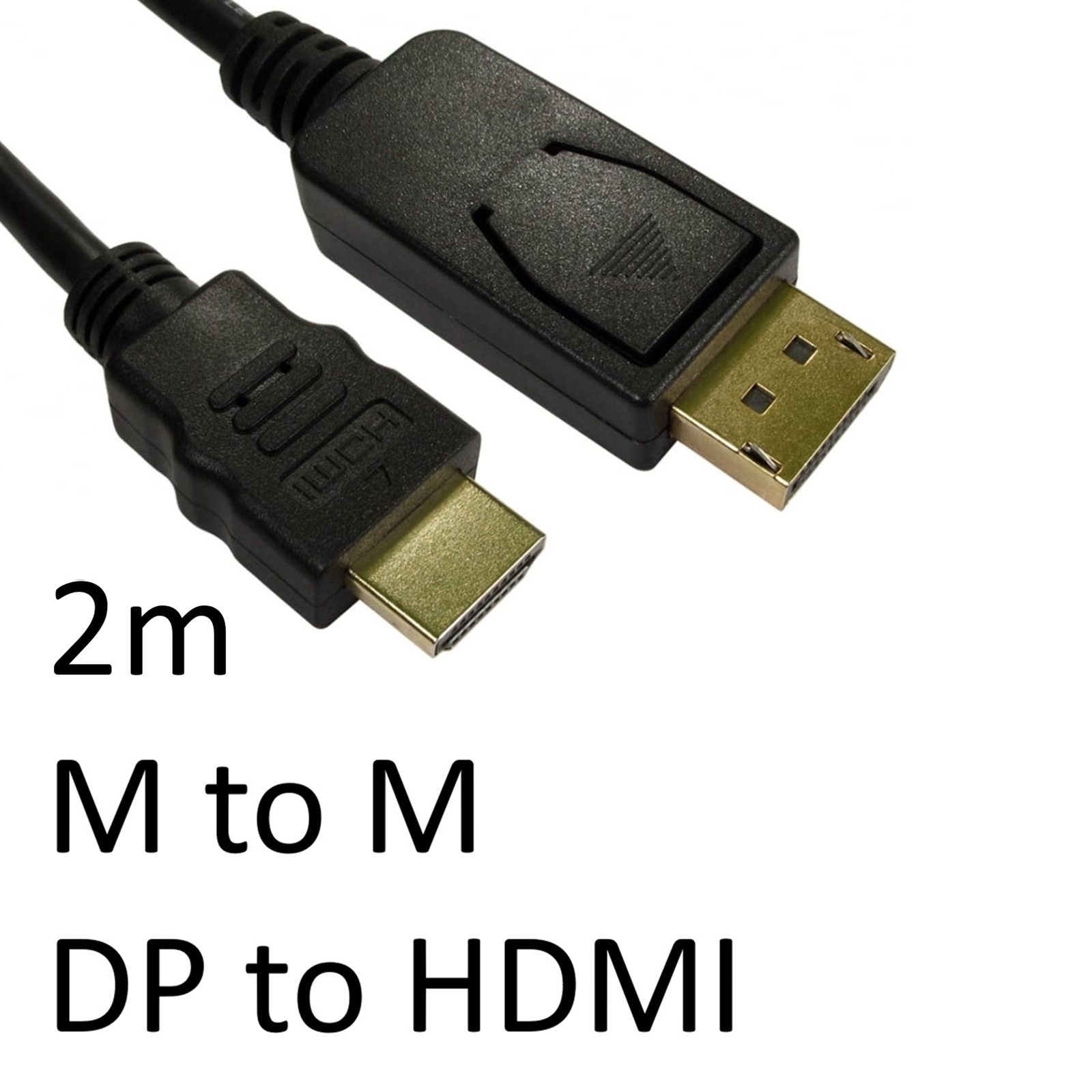 (image for) DisplayPort (M) to HDMI (M) 2m Black OEM Display Cable