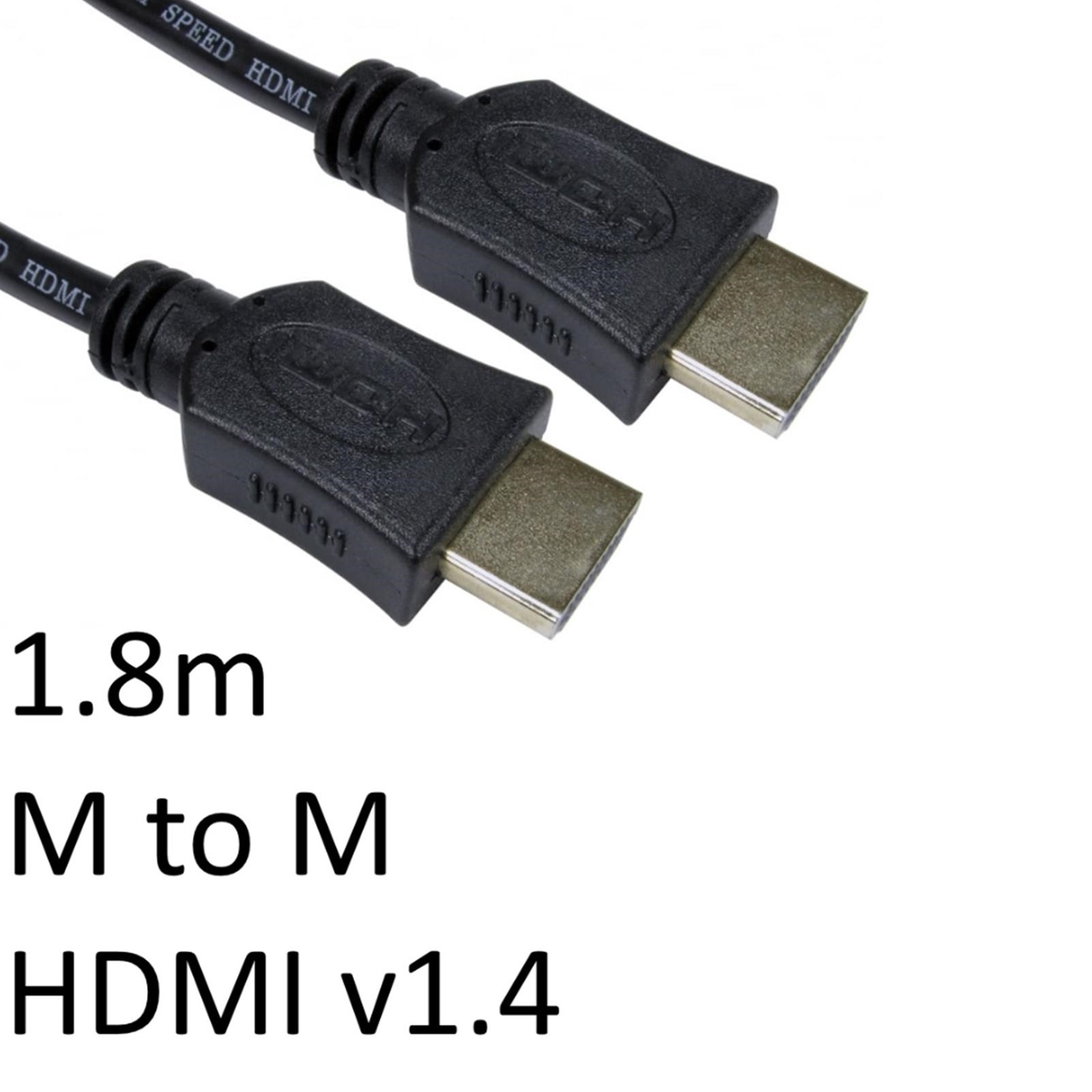 (image for) HDMI 1.4 (M) to HDMI 1.4 (M) 1.8m Black OEM Display Cable