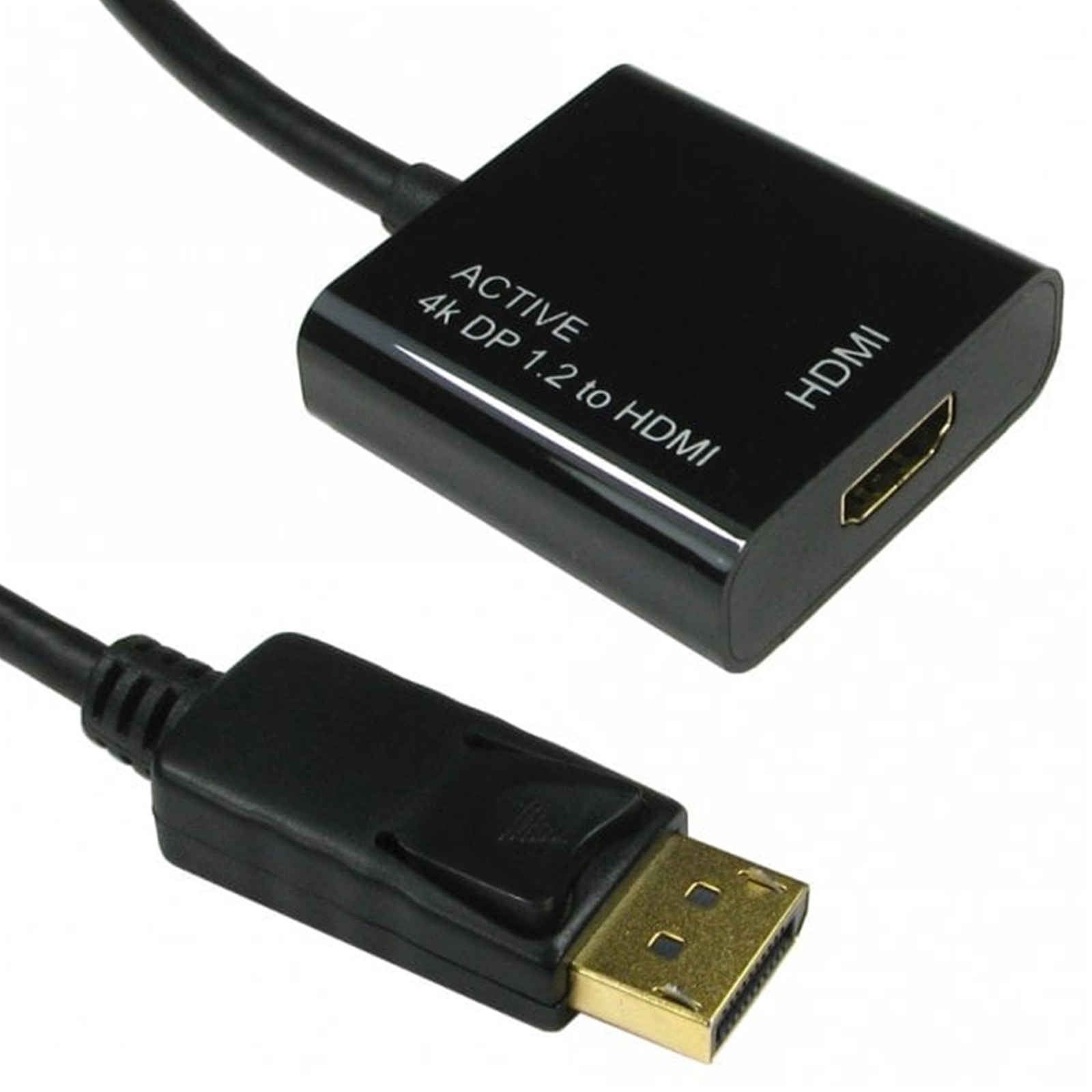 (image for) 15CM DISPLAY PORT V1.2 - HDMI ACTIVE ADAP 4K BLACK