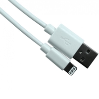Apple Lightning (M) to USB 2.0 A (M) 2m MFI Certified White OEM Sync & Charge Cable