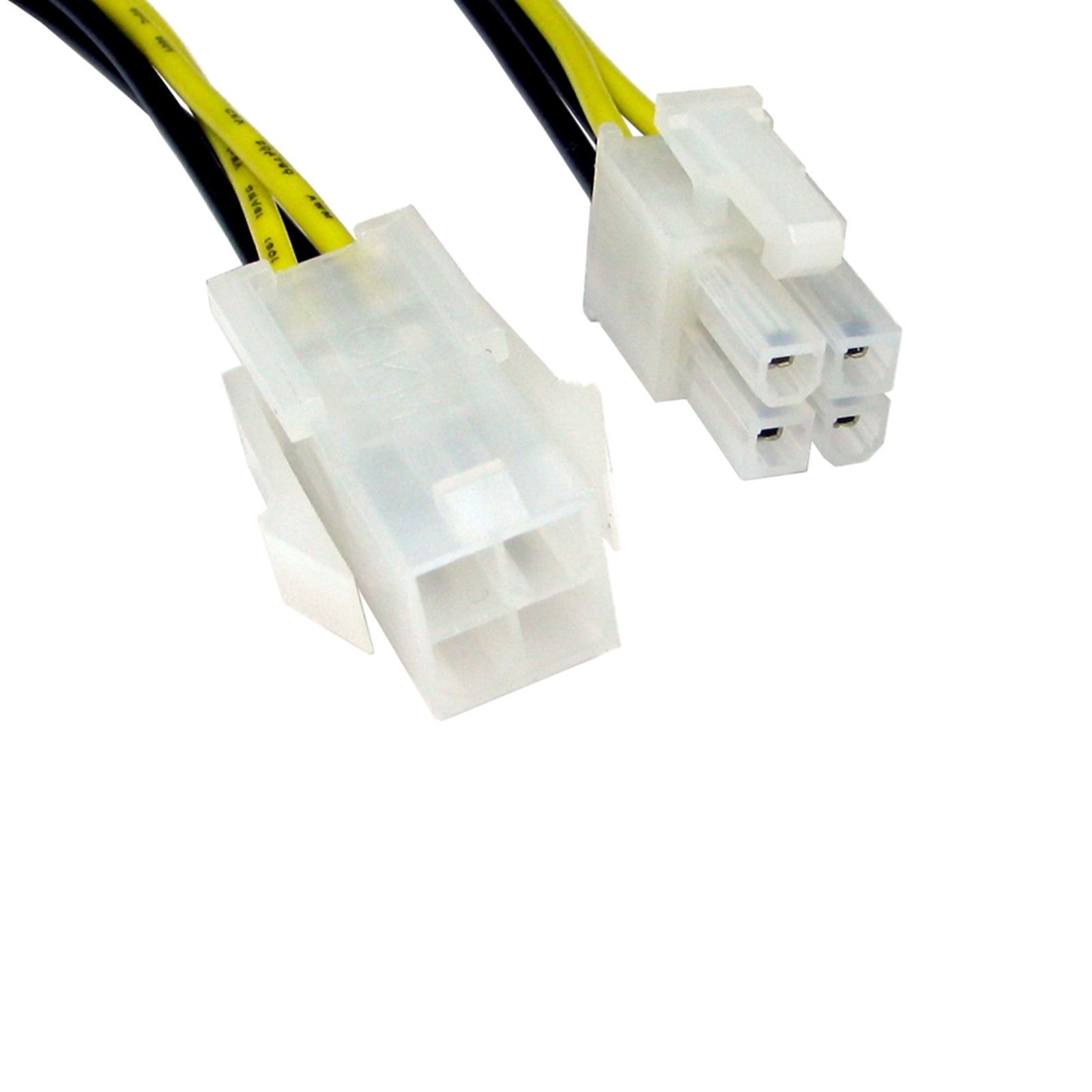 (image for) 4-Pin ATX (M) to 4-Pin ATX (F) 0.28m Black and Yellow OEM Internal Extension Cable