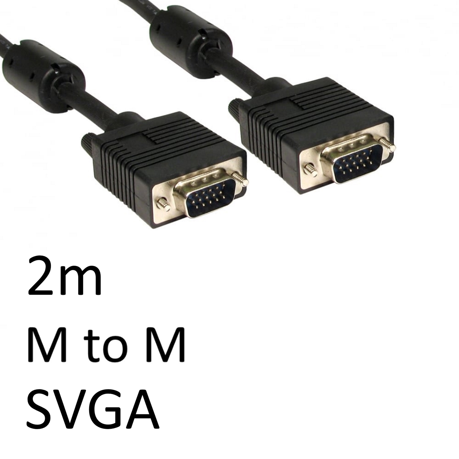 (image for) SVGA (M) to SVGA (M) 2m Black OEM Display Cable