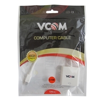 VCOM Mini DisplayPort (M) to HDMI (F) White Retail Packaged Display Adapter