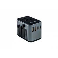 Verbatim (49545) Uta-03 Universal Travel Adapter With 1 X Usb-c Pd 30w & Qc 3.0 / 2 X Usb-c / 2 X Usb-a 49545 - Tgt01