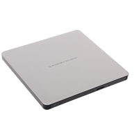 Hitachi-lg Gp60ns60 8x Dvd-rw Usb 2.0 Silver Slim External Optical Drive Gp60ns60 - Tgt01